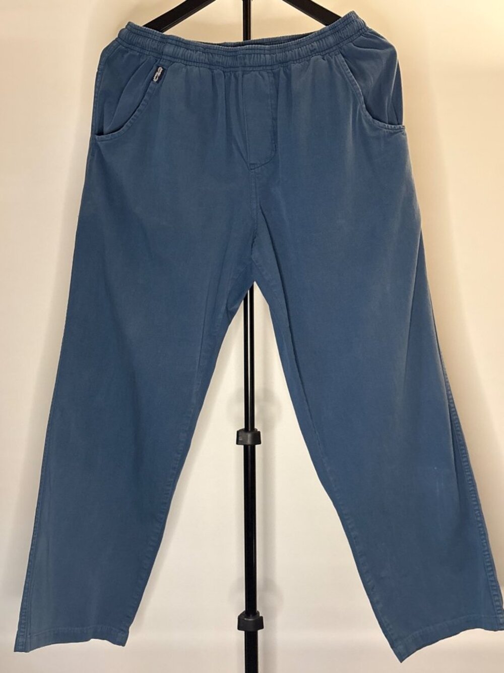 Crazy Shirts Hawaii Men's Joggers Pants Blue Elastic Waist Medium Relax Vintage